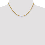 14ky 3.0mm Semi-Solid Rope Chain