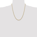 14ky 3.0mm Semi-Solid Rope Chain