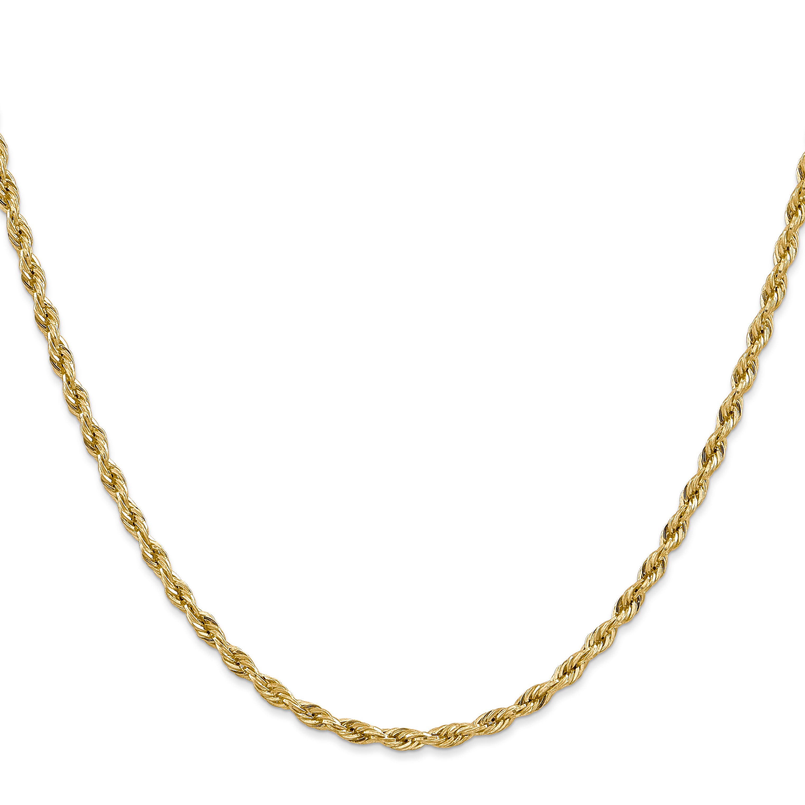 14ky 3.0mm Semi-Solid Rope Chain
