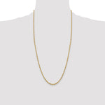 14ky 3.0mm Semi-Solid Rope Chain