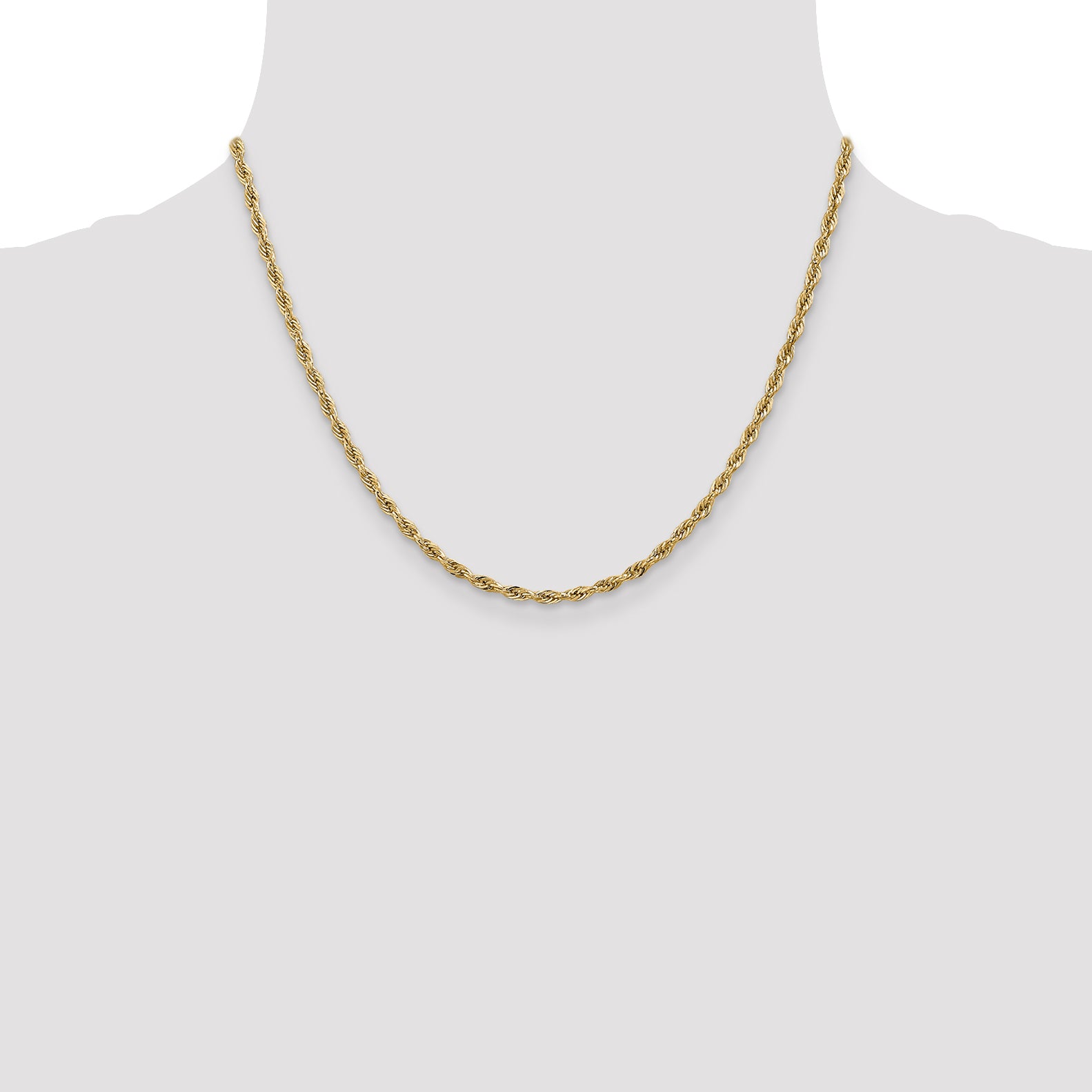 14ky 2.8mm Semi-Solid Rope Chain