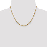 14ky 2.8mm Semi-Solid Rope Chain