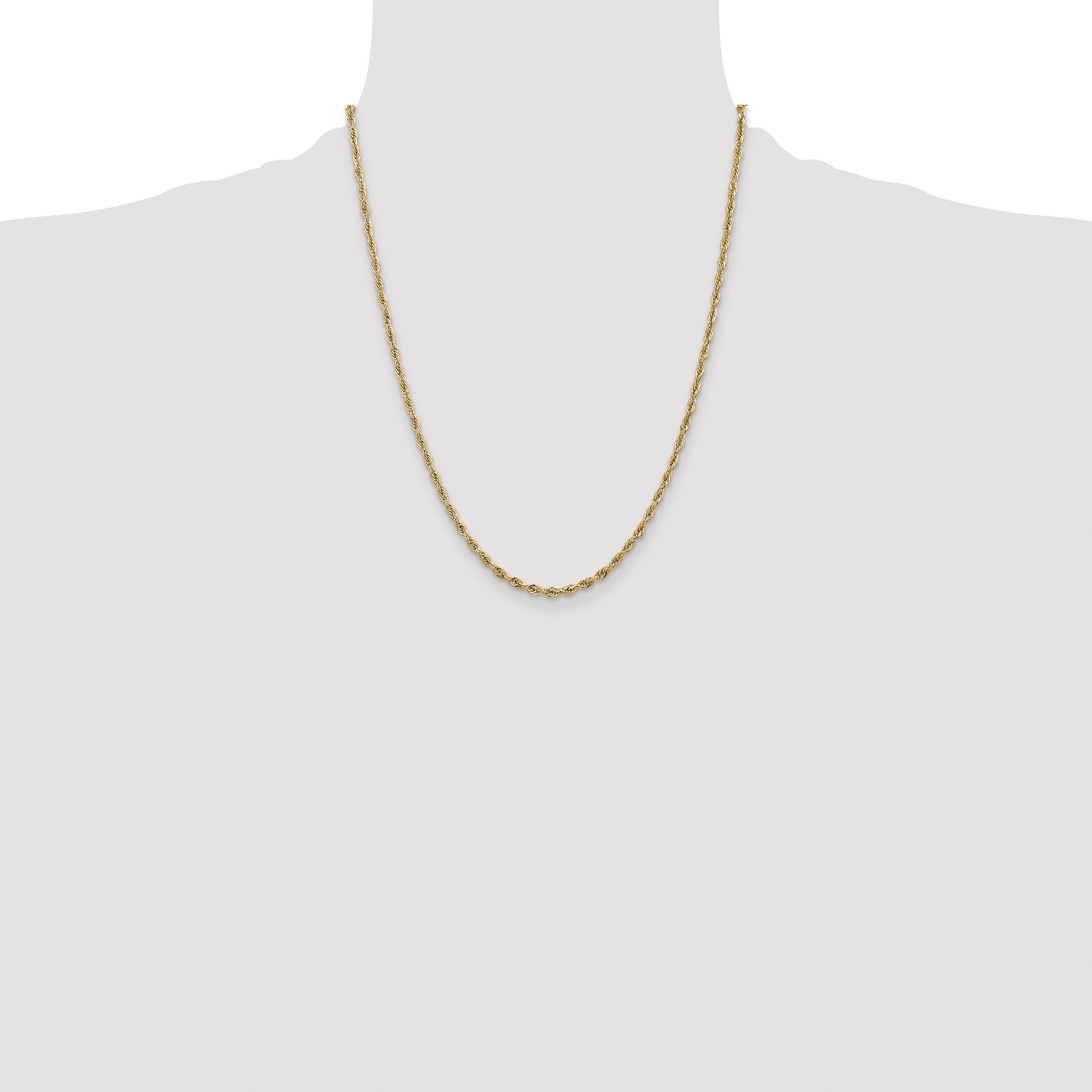14ky 2.8mm Semi-Solid Rope Chain