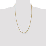 14ky 2.8mm Semi-Solid Rope Chain