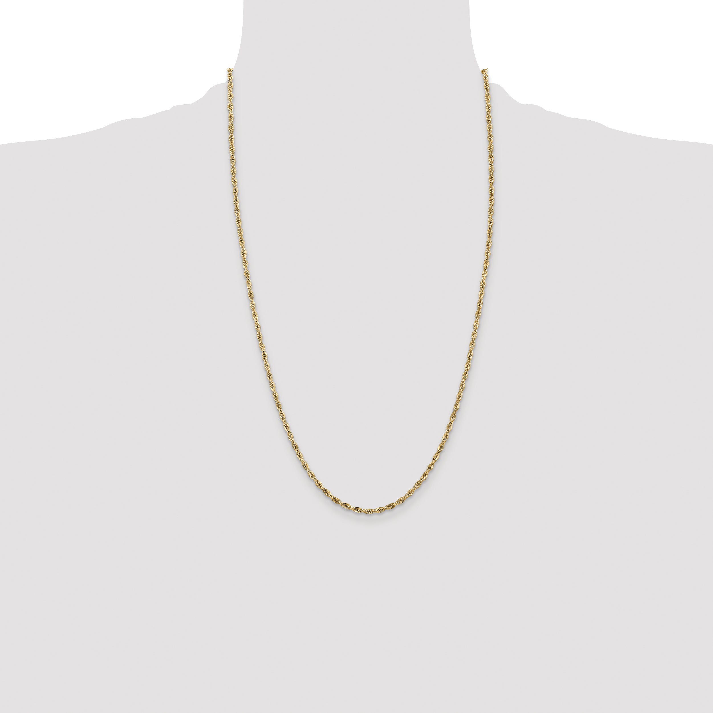 14ky 2.8mm Semi-Solid Rope Chain