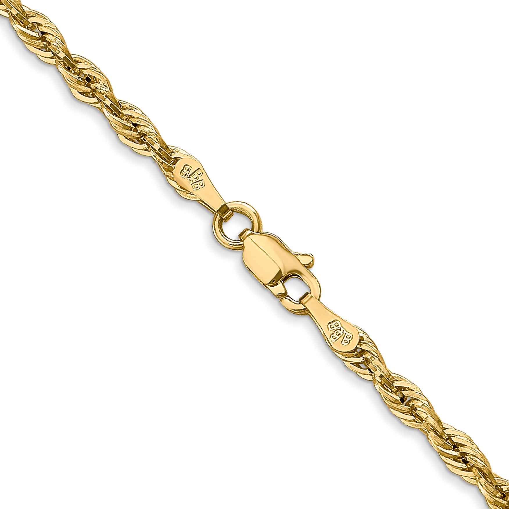 14ky 2.8mm Semi-Solid Rope Chain