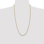 14ky 2.8mm Semi-Solid Rope Chain