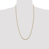 14ky 2.8mm Semi-Solid Rope Chain