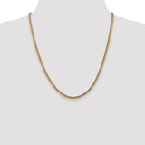 14k 3mm Semi-Solid Franco Chain