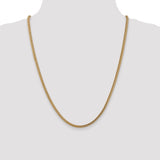 14k 3mm Semi-Solid Franco Chain