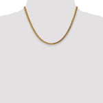14k 3.7mm Semi-Solid Franco Chain