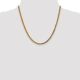 14k 3.7mm Semi-Solid Franco Chain