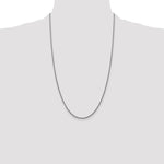 14k White Gold 1.5mm Semi-Solid Round Box Chain