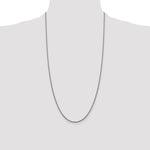 14k White Gold 1.5mm Semi-Solid Round Box Chain