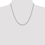 14k White Gold 1.75mm Semi-Solid Round Box Chain