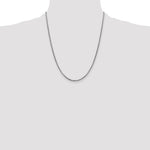 14k White Gold 1.75mm Semi-Solid Round Box Chain