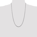 14k White Gold 1.75mm Semi-Solid Round Box Chain