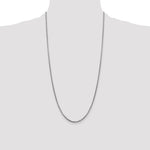14k White Gold 1.75mm Semi-Solid Round Box Chain