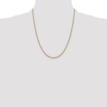 14k 1.5mm Semi-Solid Round Box Chain