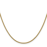 14k 1.5mm Semi-Solid Round Box Chain
