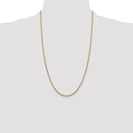 14k 1.5mm Semi-Solid Round Box Chain