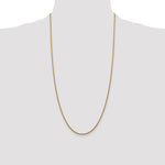 14k 1.5mm Semi-Solid Round Box Chain