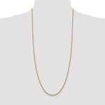 14k 1.5mm Semi-Solid Round Box Chain