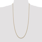 14k 1.5mm Semi-Solid Round Box Chain