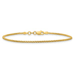14k 1.5mm Semi-Solid Round Box Chain