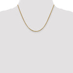 14k 1.75mm Semi-Solid Round Box Chain