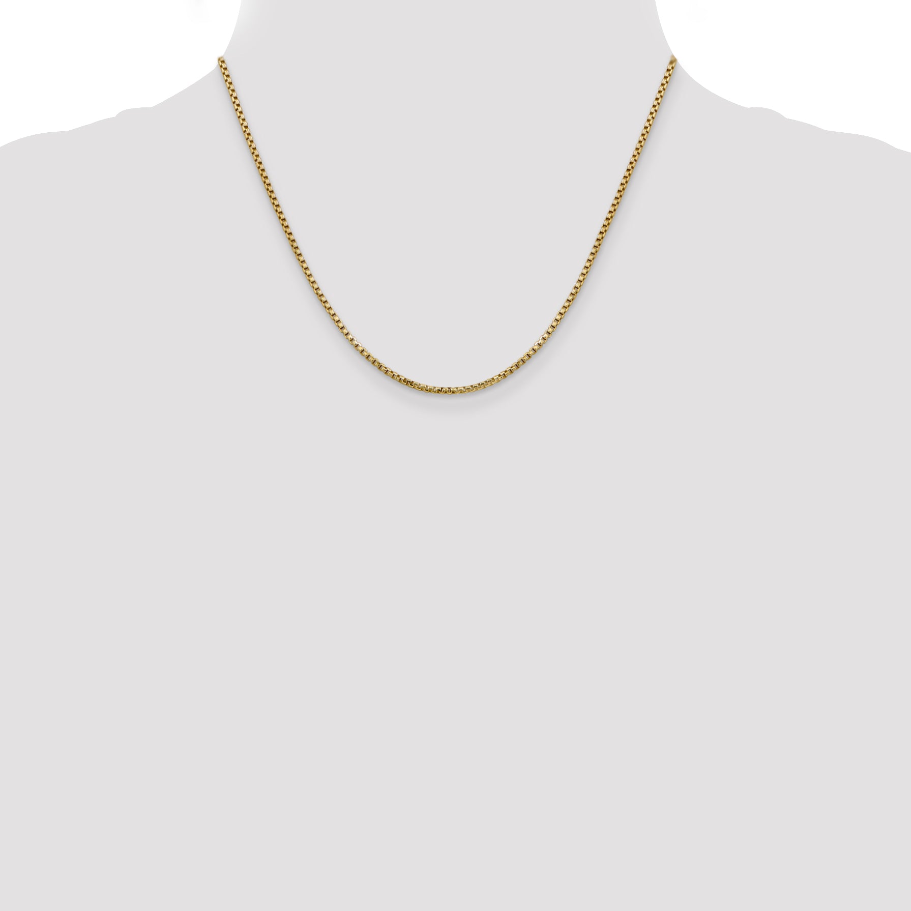 14k 1.75mm Semi-Solid Round Box Chain