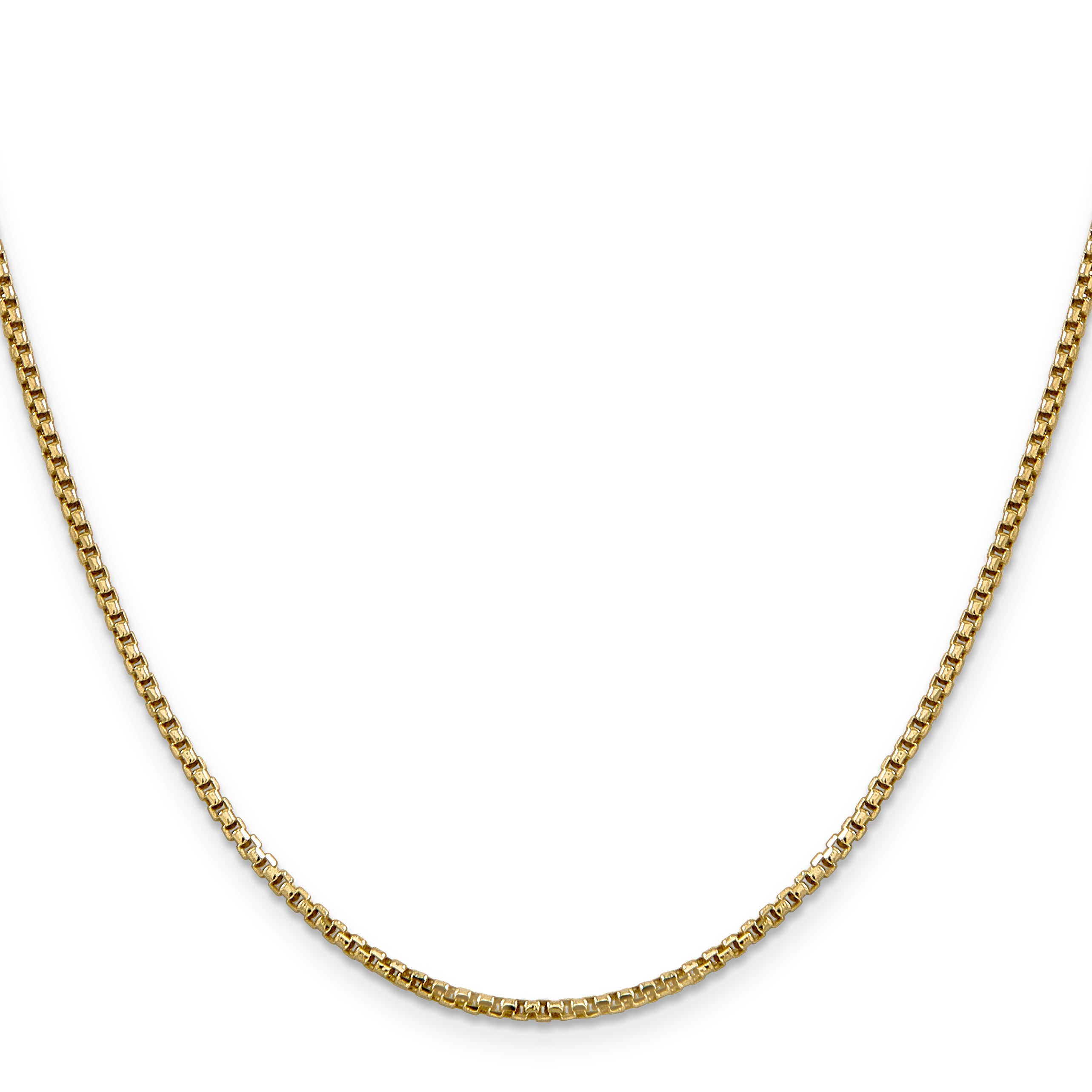 14k 1.75mm Semi-Solid Round Box Chain