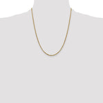 14k 1.75mm Semi-Solid Round Box Chain