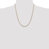14k 1.75mm Semi-Solid Round Box Chain