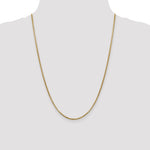 14k 1.75mm Semi-Solid Round Box Chain