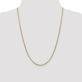 14k 1.75mm Semi-Solid Round Box Chain