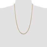 14k 1.75mm Semi-Solid Round Box Chain