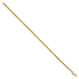14k 2.45mm Semi-Solid Round Box Chain