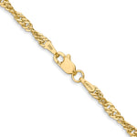 14k 2.75mm Lightweight Singapore Chain