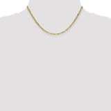 14k 2.75mm Lightweight Singapore Chain