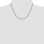 14k 2.75mm Lightweight Singapore Chain
