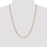 14k 2.75mm Lightweight Singapore Chain
