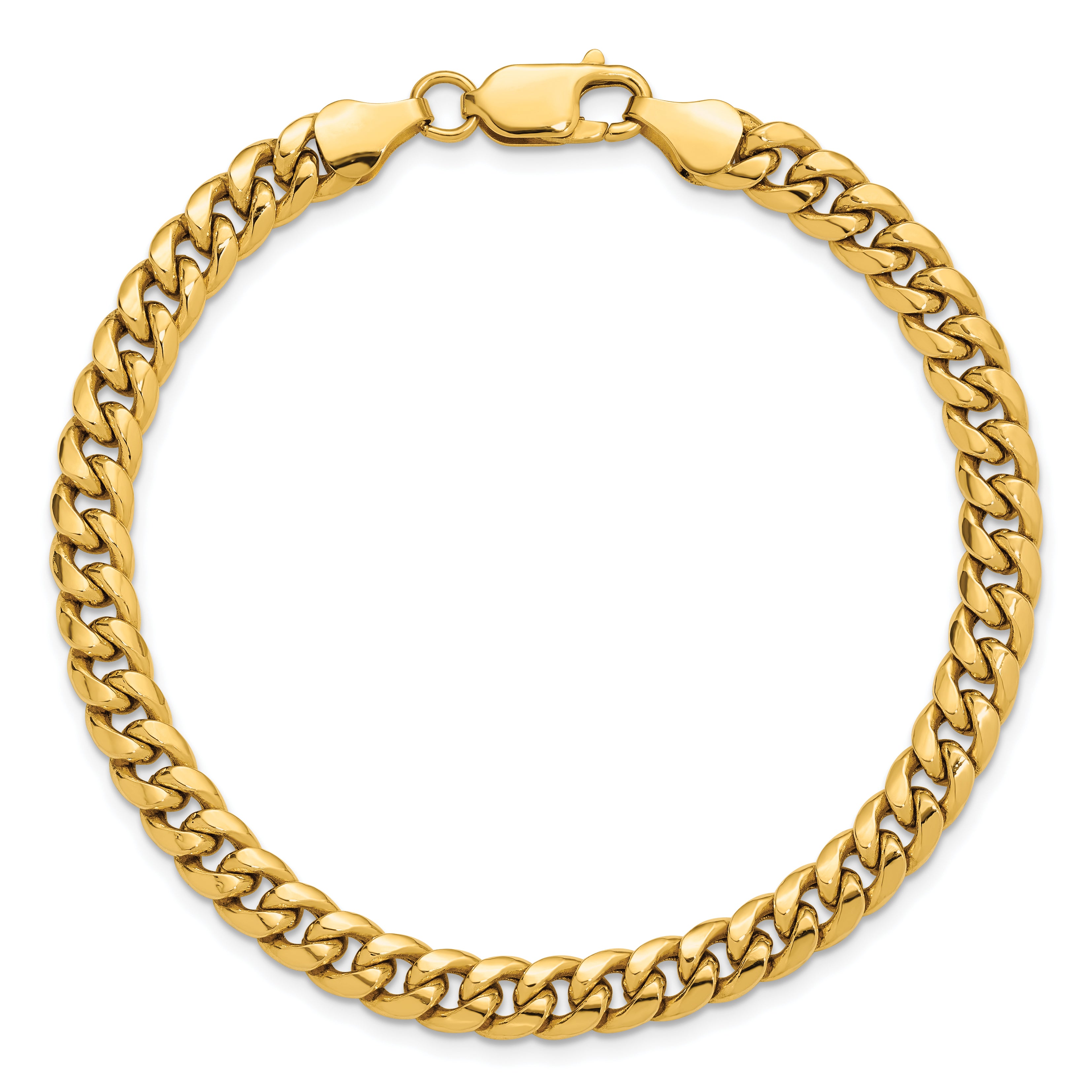 14k 6mm Semi-Solid Miami Cuban Chain