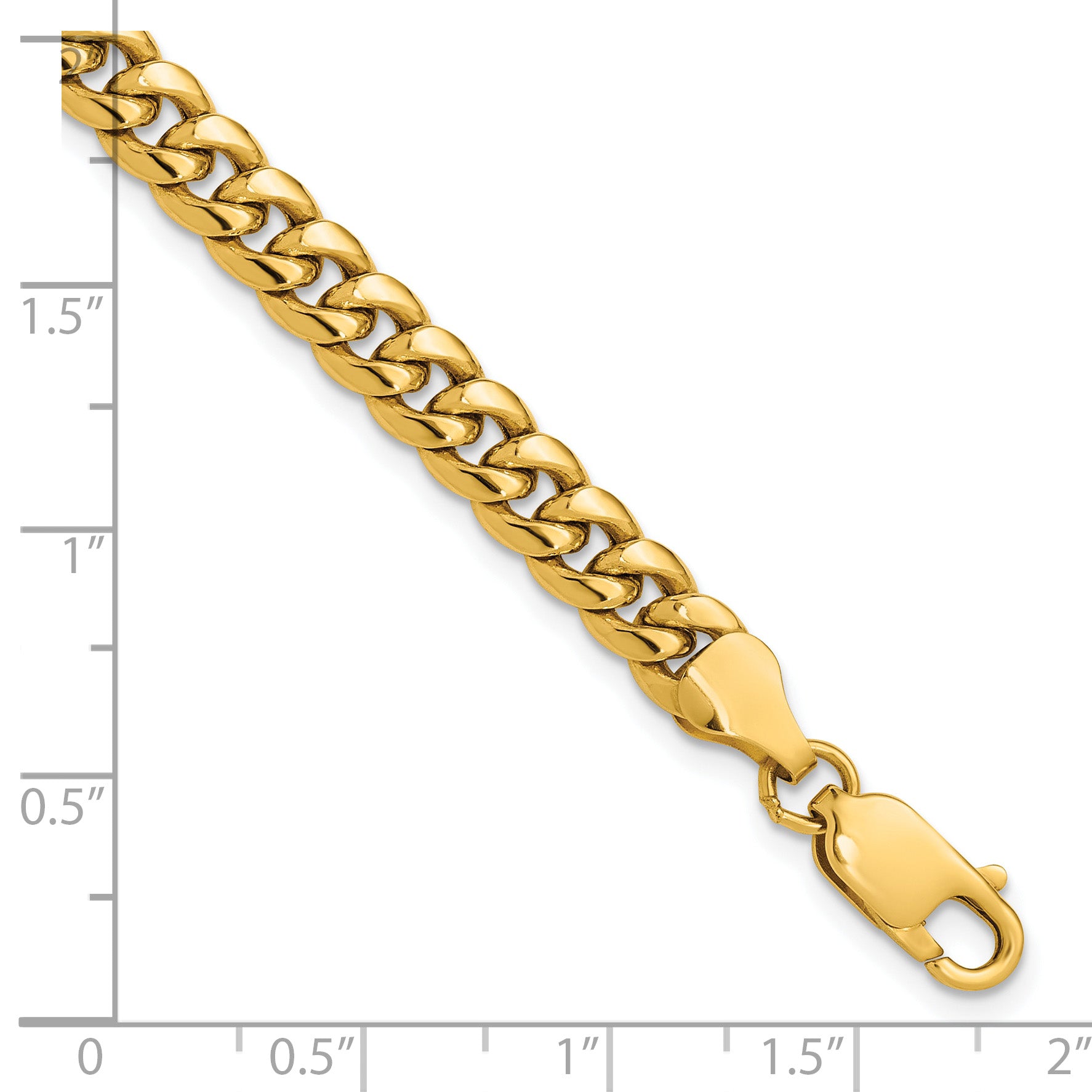 14k 6mm Semi-Solid Miami Cuban Chain