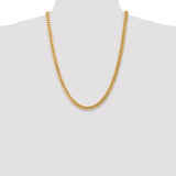 14k 6.75mm Semi-Solid Miami Cuban Chain