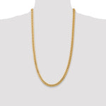 14k 6.75mm Semi-Solid Miami Cuban Chain