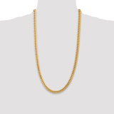 14k 6.75mm Semi-Solid Miami Cuban Chain