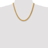 14k 7.3mm Semi-Solid Miami Cuban Chain