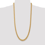 14k 7.3mm Semi-Solid Miami Cuban Chain