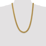 14k 9.3mm Semi-Solid Miami Cuban Chain